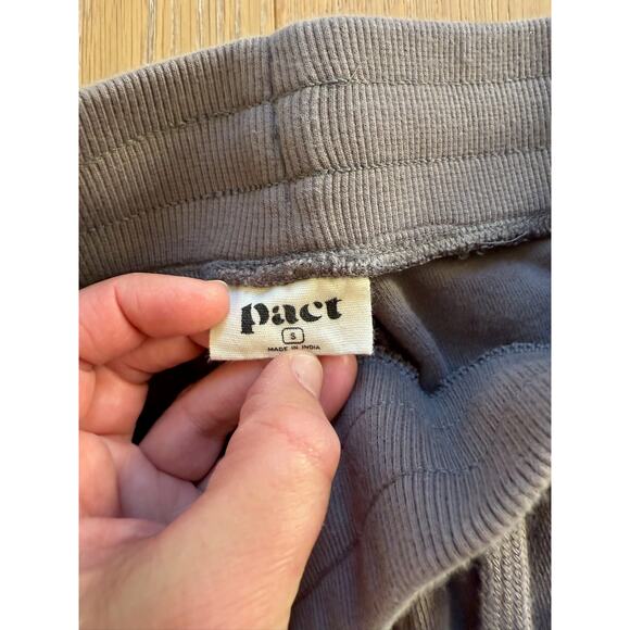 Pact Velour Lounge Set Organic Cotton Women's Small Purple Gray Sweatshirt - Picture 12 of 12